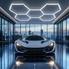 X-Litall Dimmable Hexagon Garage LED Lights, 5-Pack 17280LM 6500K