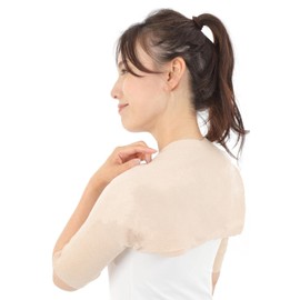 肩 あたためサポーター 心地良い素材 二の腕も保温 肩温めグッズ 肩ウォーマー 肩冷え防止 [Rela Kino] (type09ブラック)