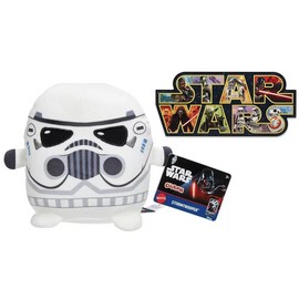 STAR WARS Cuutopia Plush 5-inch Toy, Rounded Soft Pillow Doll Inspired with Bonus Sticker (Stormtrooper)