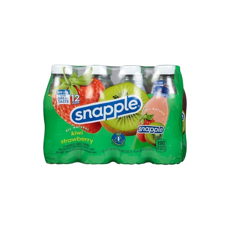 Snapple, Pet Kiwi Strawberry, 12 Pack, 192 Fl Oz
