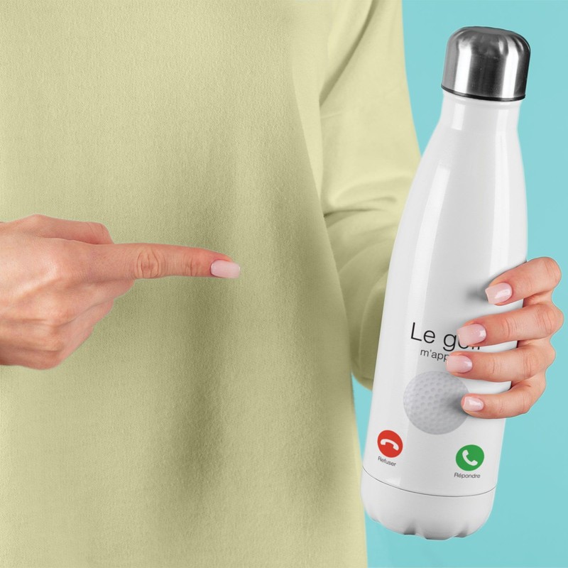 Golf M'appe Insulated Flask - White