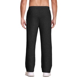 Deyeek Men's Sweat Pants Winter Fleece Sweatpants Open Bottom Warm Sweatpants Black Sweatpants Men Lounge Pants with Pockets