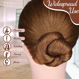 Red de pelo invisible con borde elástico y alfileres en forma de U,40Pcs Red para Cabello y 80Pcs Pinzas en Forma de U, Red de Pelo Tejida, Set de Accesorios para el Cabello, Gorro Desechable Tipo Red (Marrón 120PCS)