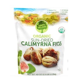 Organic Turkish Dried Figs – No Sugar Added, Unsweetened, Unsulfured, Non-GMO, Vegan, Kosher, Sun-Dried, 40 oz Resealable Pack