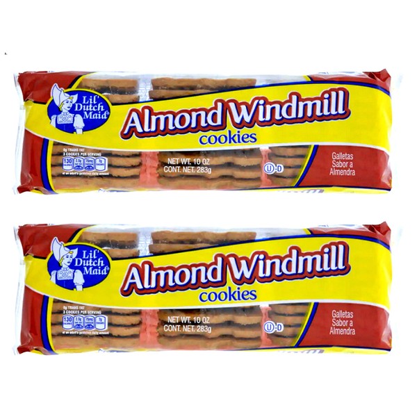 Lil Dutch Maid Almond Windmill Snack Cookies 10oz (Multipack of 2)