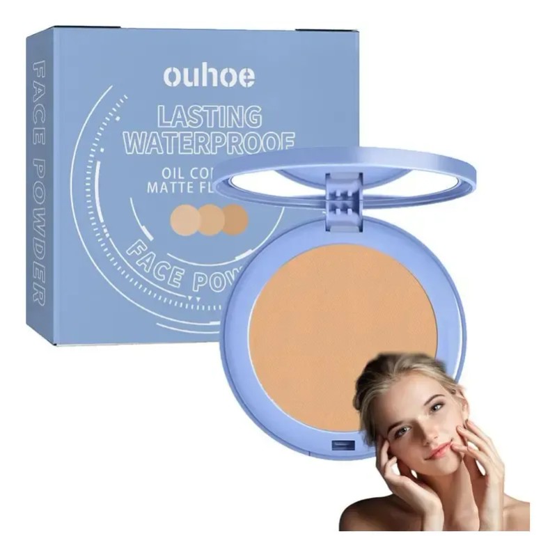 I Polvo Facial Ouhoe Impermeable Larga Duración 12h I