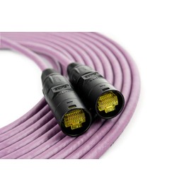 SoundTools SuperCAT Professional Grade Shielded CAT5e etherCON Cable, Flexible Polyurethane Jacket, Neutrik Connectors (10 feet, Purple)