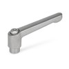 Ganter Normelemente Adjustable clamping lever with threaded bushing - GN