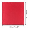 Elerevyo Men's Folding Handkerchief Silk Shiny Solid Pocket Square, red