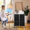 SILKYDRY 20-Drawer Rolling Storage Cart, Art Cart Organizer on Wheels,