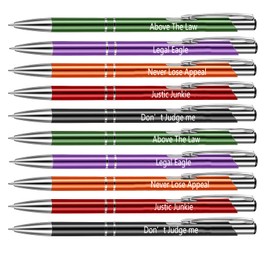 Auch 10 PCS Lawyer Pens, Funny Judge Pen, Lawyers Pens for Men Women, Lawyer Friends Gift, Hilarious Office Pens