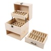 Hteedy 3 Tiers Essential Oil Storage Box, Wooden Perfume Bottle