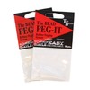 Top Brass Bead Peg-It, 100 Piece Bulk Pack, Natural Clear