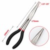 11-Inch Long Nose Pliers – Bent Handle Tool with 5