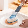 Ieron Blue Dish Scrubber Brush Set with 4 Multi-functional Heads