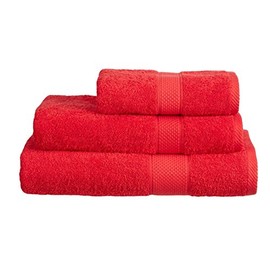 SHL - Red 100% Cotton Turkish Ringspun Towel 500 Gsm (Guest Towel)