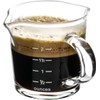 QWORK Espresso Shot Glass with Handle, 2 Pack 3-Ounce Double