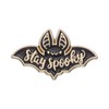 Ro Rox Stay Spooky Bat Brooch Enamel Pin Cute Wicca