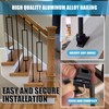 1/2 Inch Wrought Iron Rectangular Balusters - Hollow Iron Square