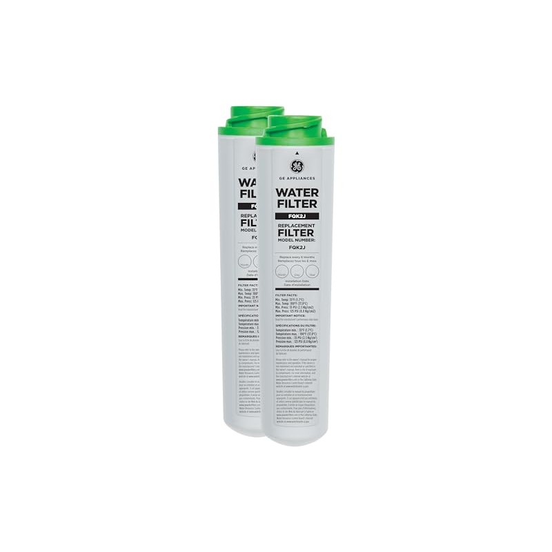 GE FQK2J Filtros de repuesto de agua potable de flujo