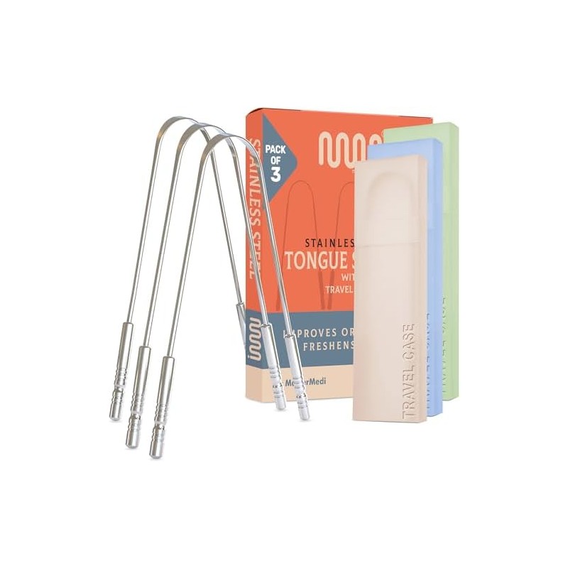 Rascador de lengua MasterMedi MM_TC_Master – acero inoxidable, kit 3