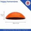 Modern Industrial Retro Designer Orange Gloss Disc Curved Metal Ceiling