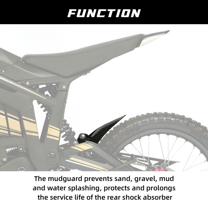 CHANGCHENG Motorcycle Rear Fender Mudguard Fender Protector Carbon Fiber Pattern