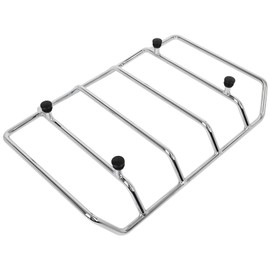 ROADFAR Tour Pack Luggage Rack Trunk Rail Rack Chrome Motorcycle Trunk Top Rack Fit For Harley Road King Big Glide Traveller 1984-2022