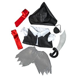 Pirate Boy W/Sword outfit Teddy Bear Clothes Fits Most 14" - 18" Build-A-Bear and Make Your Own Stuffed Animals