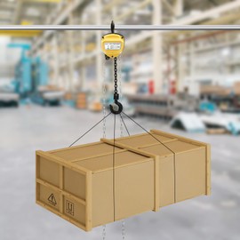 TBVECHI Hand Chain Hoist 2204.62LBS 1T 9.84FT Manual Chain Hoist 9.84FT, Come Along Ratchet Puller Hoists with 2 Heavy Duty 360° Rotatable Hooks, Heavy Duty Pulley Hoist for Heavy Duty Lifting, Yellow