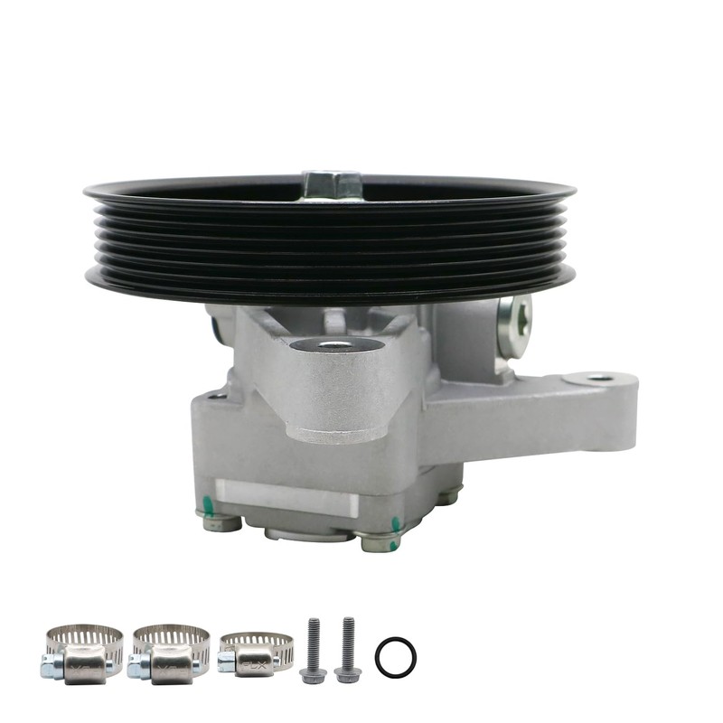 Cuuove Power Steering Pump with Pulley Fits for 2005-2008 Honda