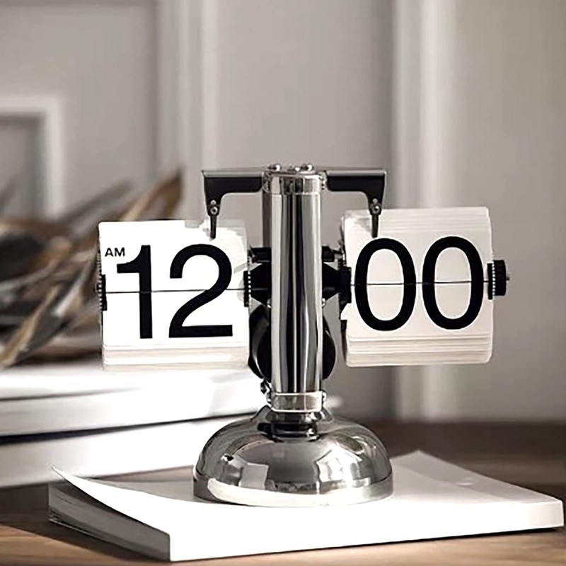 Digital Flip Down Clock Retro Minimalist Mechanical Auto Flip Clock