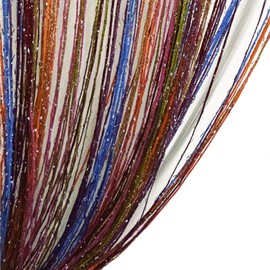 ave split Decorative Door String Curtain Wall Panel Fringe Window Room Divider Blind Divider Tassel Screen Home 100cm*200cm (Old Colorfull)