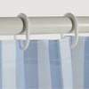 JAJU [JAJU] Stripe Shower Curtain 180X180cm_Blue