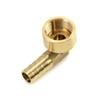 QWORK 90 Degree Elbow Brass Brass Hose Nozzle 12mm x
