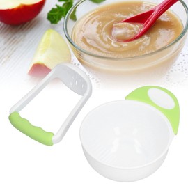 Baby Food Mash Bowl, Convenient Professional Easy Use Anti Scalding Baby Food Masher Bowl Set for Baby Food Mash Bowl for Make Vegetable Puree Fruit Puree