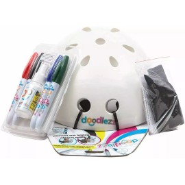 Doodlezz Draw Spray & Erase Youth Skateboard Bike Helmet Color, Create & Doodle