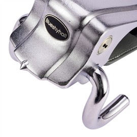 Blueshyhall Vehicle Steering Wheel Lock, Anti Theft Locking Devices Heavy Duty Security Lock with Safety Hammer for Auto Car Truck SUV Van Camper, Grey