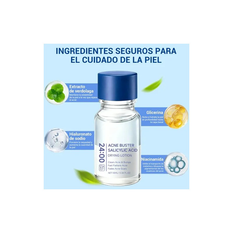 Acne Buster Loción Secante Con Ácido Salicílico 10ml Todo Tipo