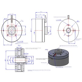 2804 Brushless Outrunner Hollow Shaft DC Motor Kit with AS5600 Magnetic Encoder & SimpleFOC Mini Driver Board for Gimbal Drones