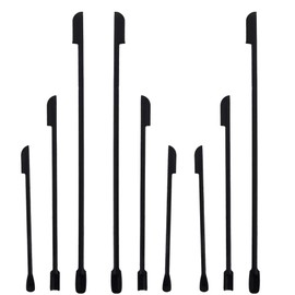 9 Pcs Mini Silicone Spatulas Double-head Cosmetic Jam Deep Bottle Scraper Spoon 3 Size Lengthened Tiny Mixing Stir Sticks for Beauty