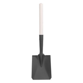 HARFINGTON Small Garden Spade Shovel 25" Manganese Steel Square Shovel with Wooden Handle for Digging Planting Camping, Black