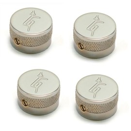 Gretsch 922-1023-000 Knob, Most Models, G'' Logo, Chrome, Pack of 4