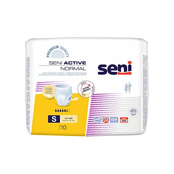 Seni Active Normal - Size Small - 1100 ml - Pack of 10
