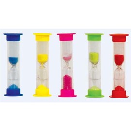 Wahsmile 2 minute tooth brushing sand timer x 1 colour sent randomly