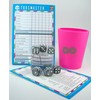KENDi GAMES Soft Plastic Dice Cup - Pink - Print