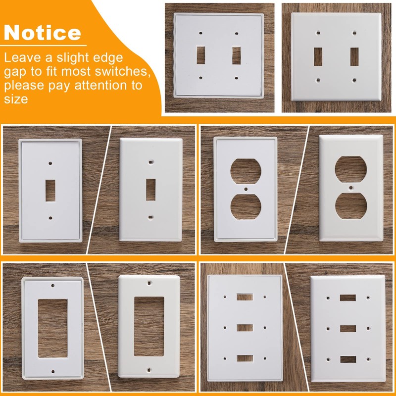 Tondiamo 28 Packs Outlet Insulation Pads Wall Plates Sealers for
