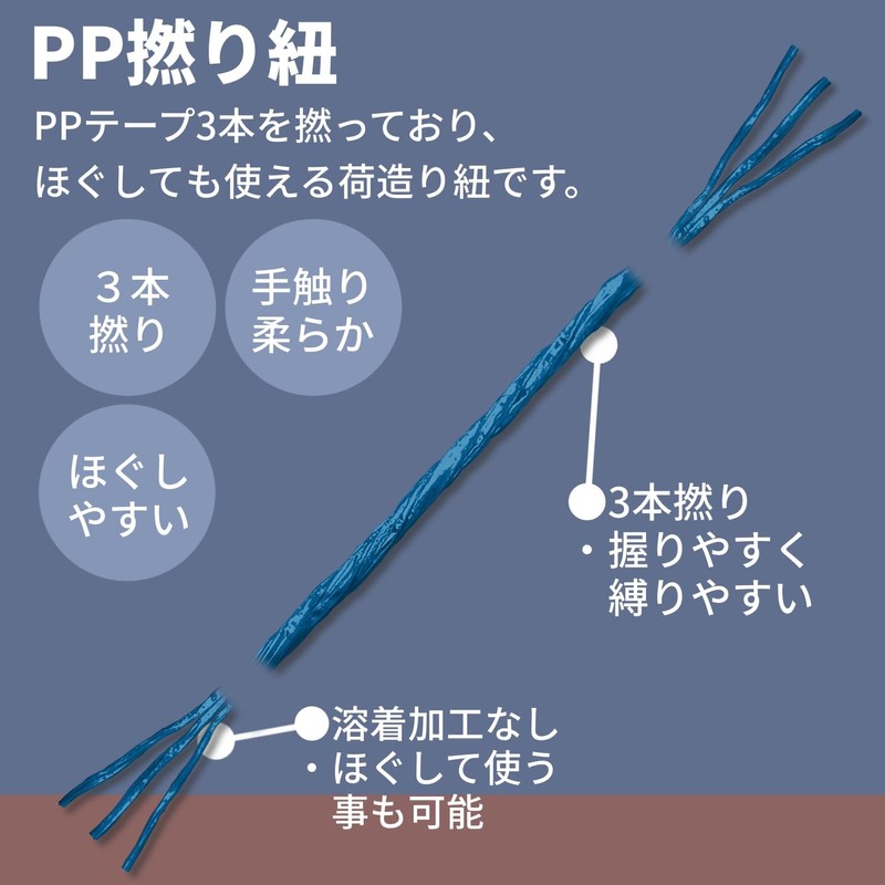 Yutaka Make (ユタカメイク) PP Strong Spool Cord, Blue, 1mm x