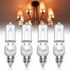 Lustaled JDE11 120V 100W Halogen Bulbs,2700K Warm White Dimmable JD