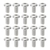 PATIKIL #10-32x3/8" Button Head Socket Cap Screws, 20 Pcs 304